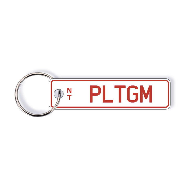 NT Classic Licence Plate Custom Keychain