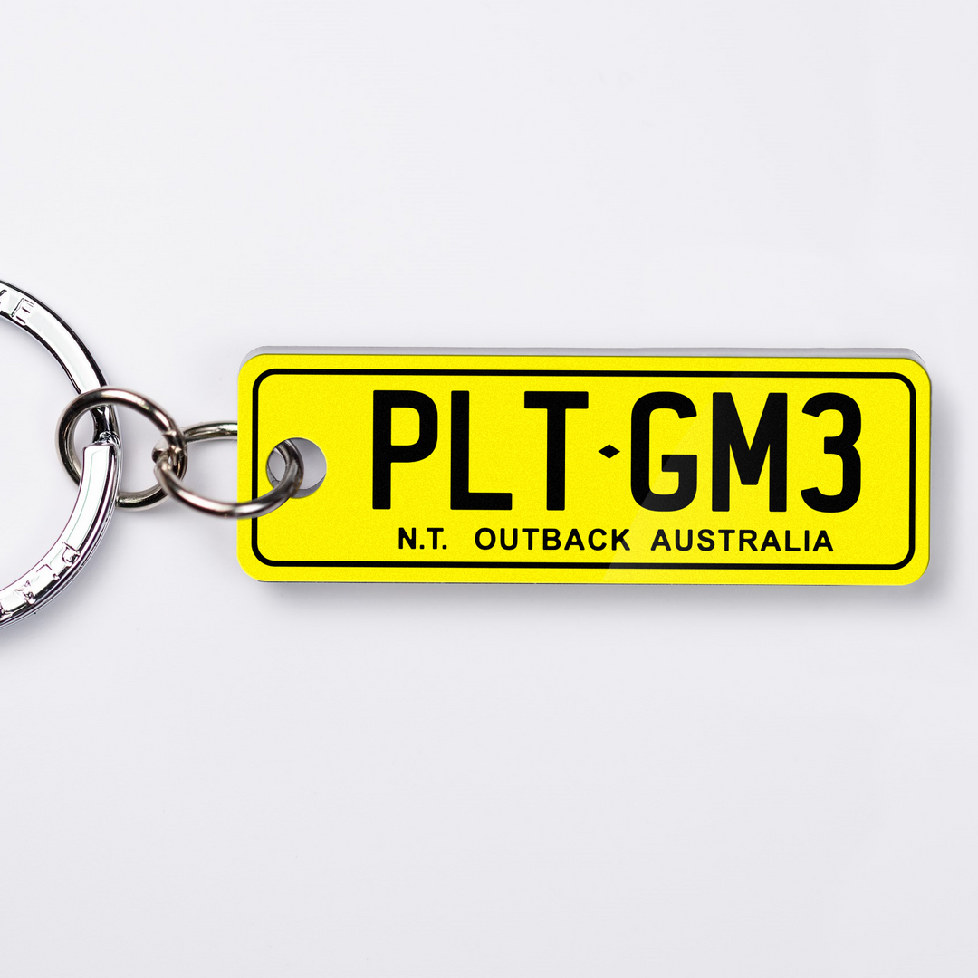 NT General Issue Licence Plate Custom Keychain
