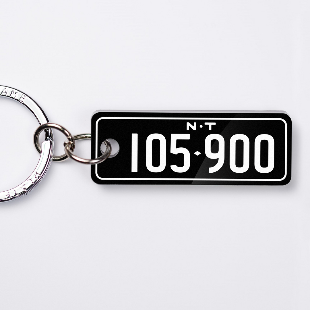 NT Heritage (Numeric) Licence Plate Custom Keychain