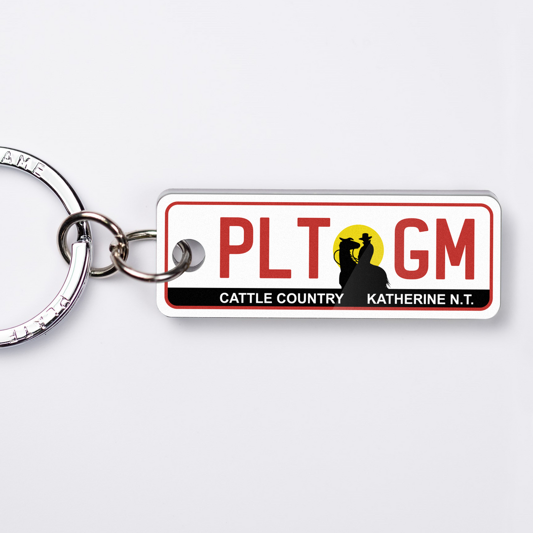 NT Regional Licence Plate Custom Keychain