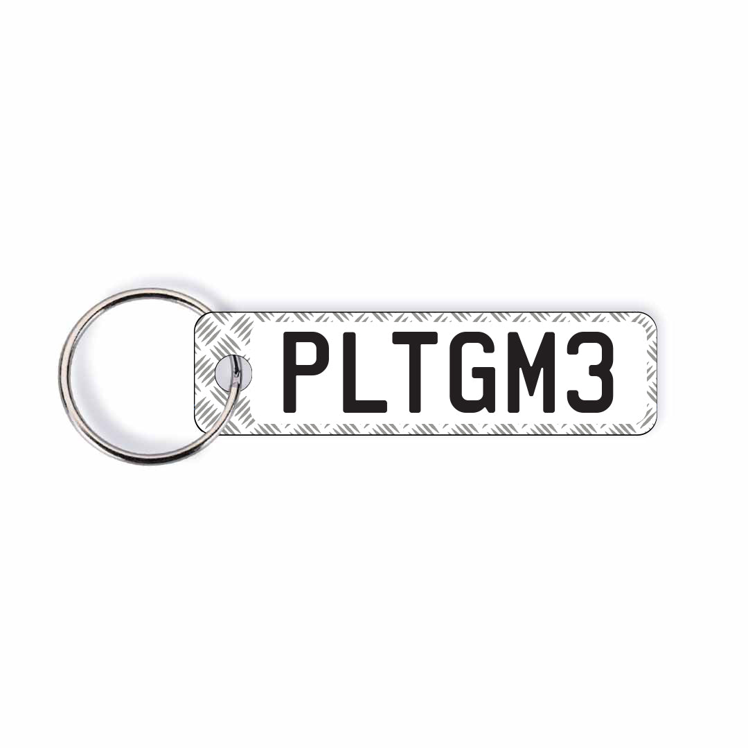 NZ Heavy Duty Licence Plate Custom Keychain