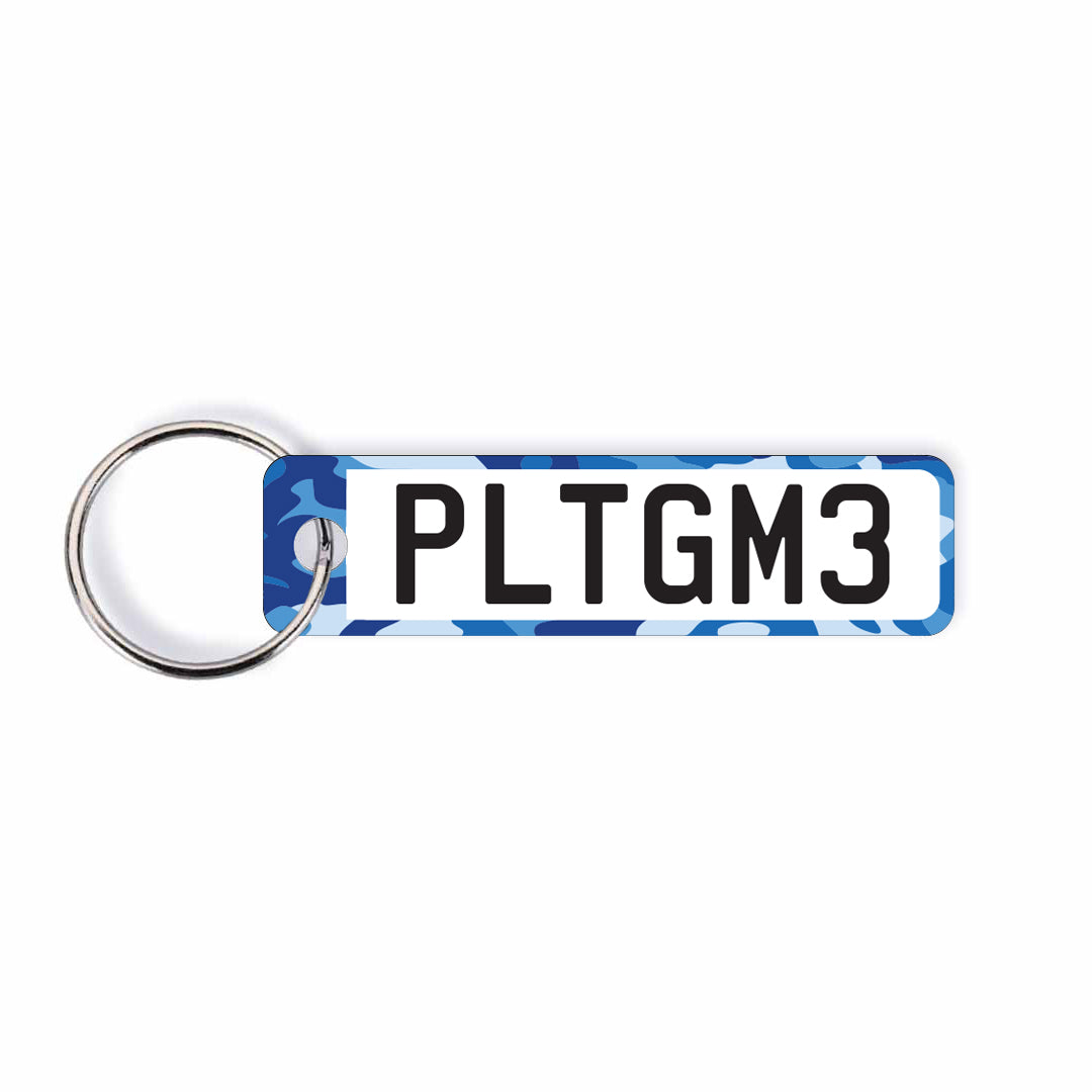 NZ Camo Licence Plate Custom Keychain