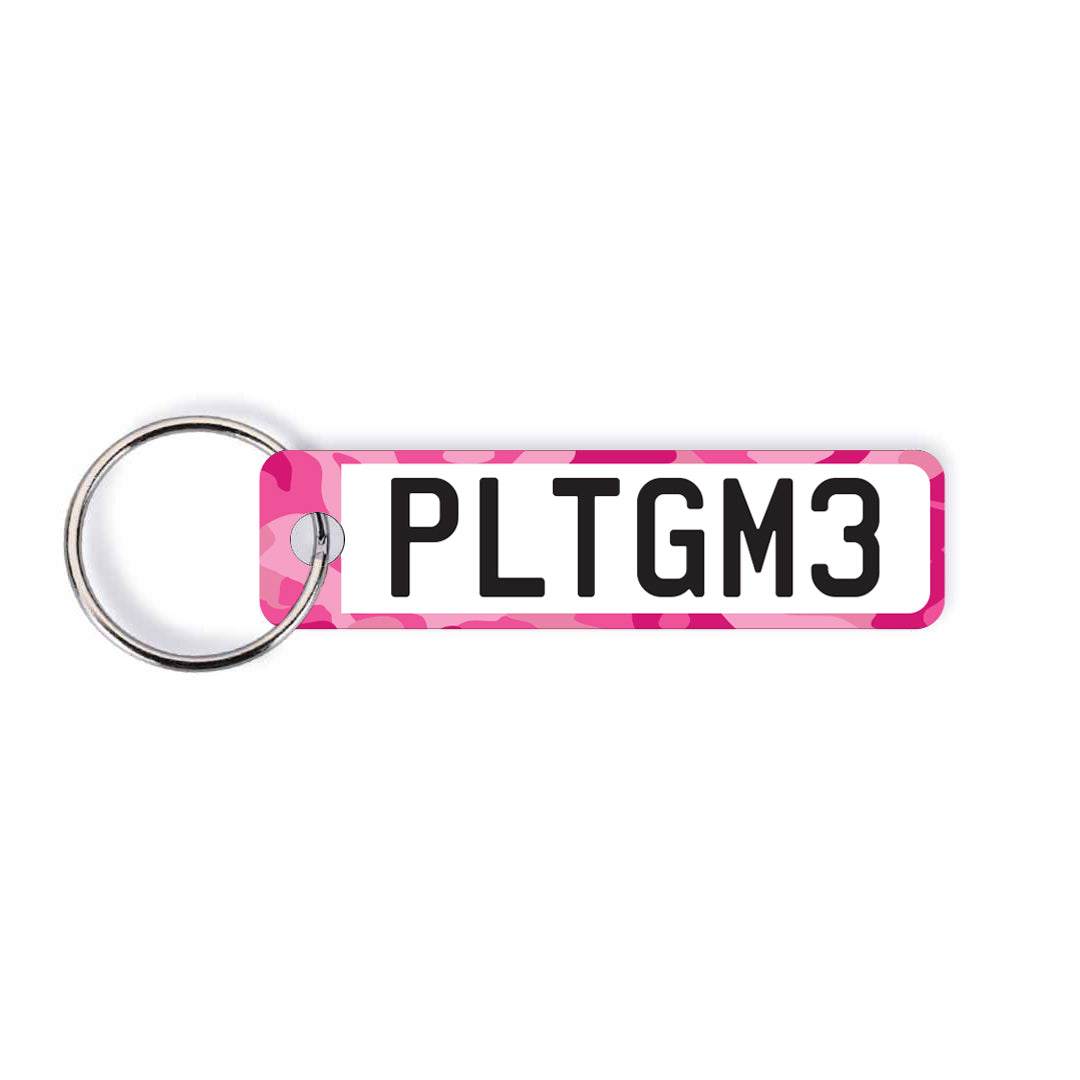 NZ Camo Licence Plate Custom Keychain