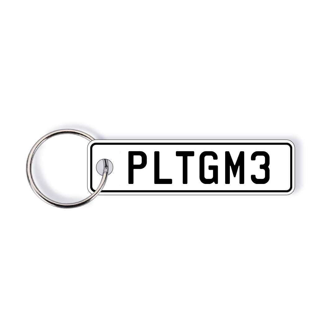 NZ Standard Colour Licence Plate Custom Keychain