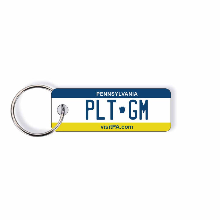Pennsylvania PA State License Plate Custom Keychain