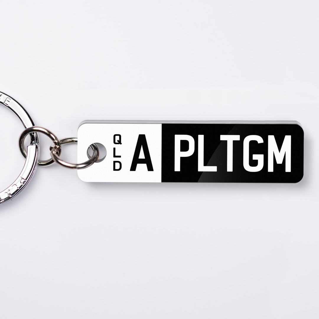 QLD A-plate Licence Plate Custom Keychain