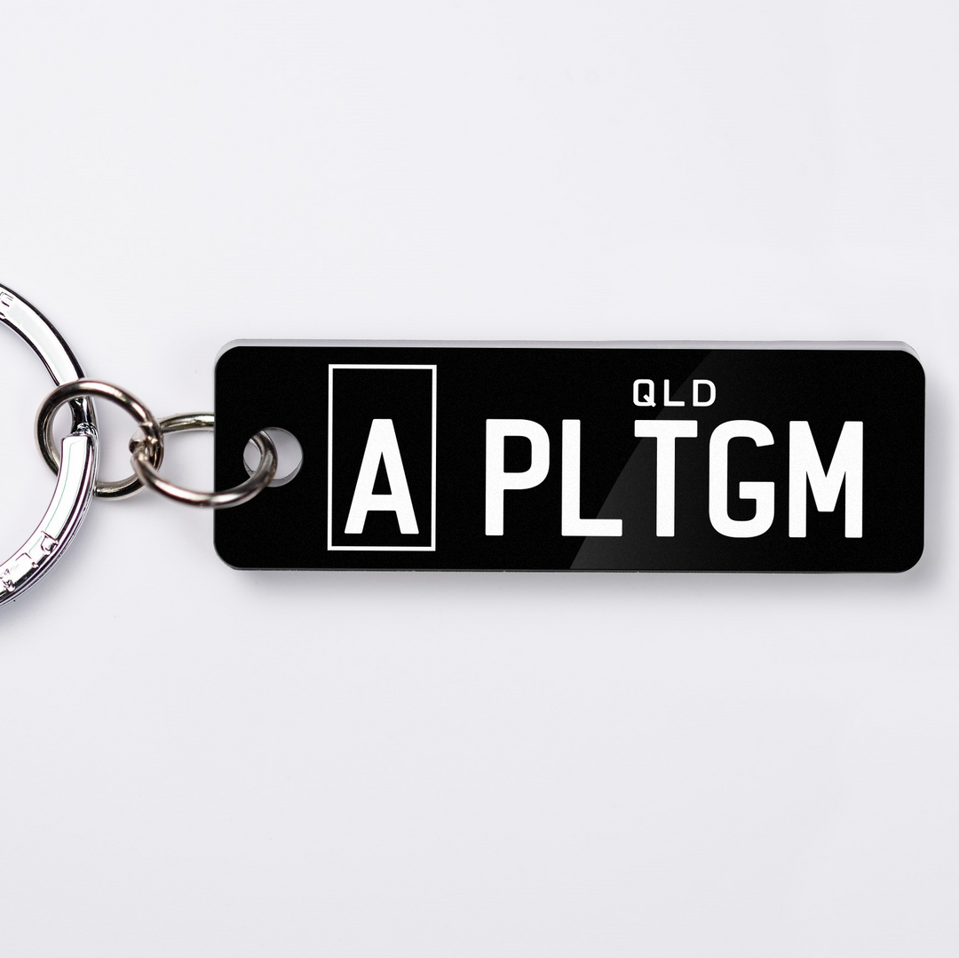 QLD A-plate Licence Plate Custom Keychain