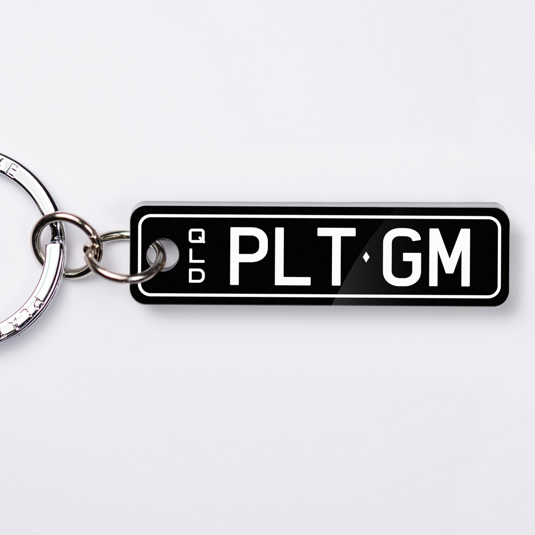 QLD Classic Licence Plate Custom Keychain