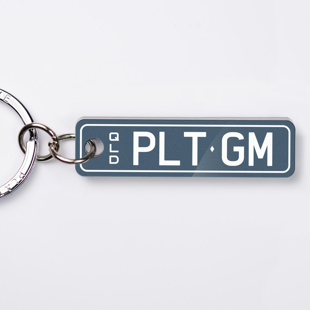 QLD Colour Licence Plate Custom Keychain