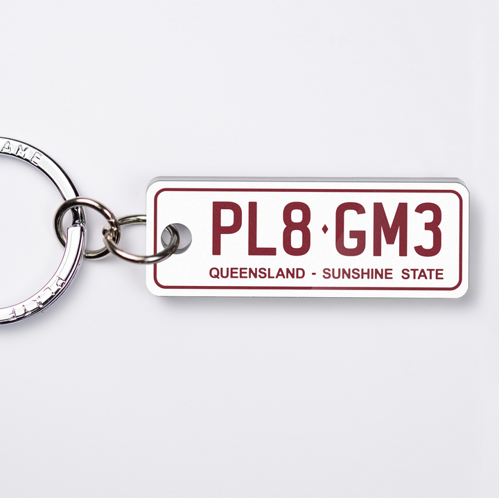 QLD General Issue Licence Plate Custom Keychain