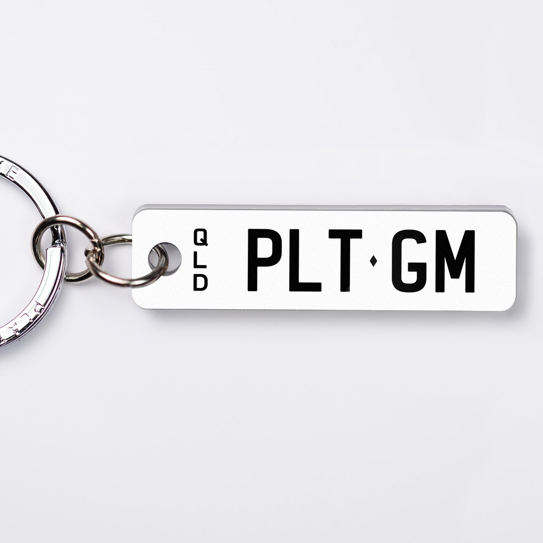 QLD Prestige Licence Plate Custom Keychain