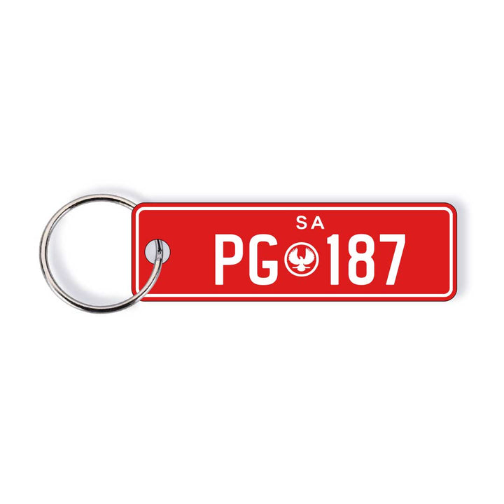 SA Emblem Licence Plate Custom Keychain