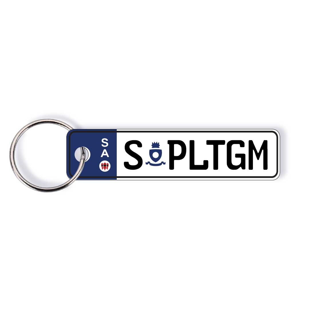 SA Euro Licence Plate Custom Keychain 🇪🇺