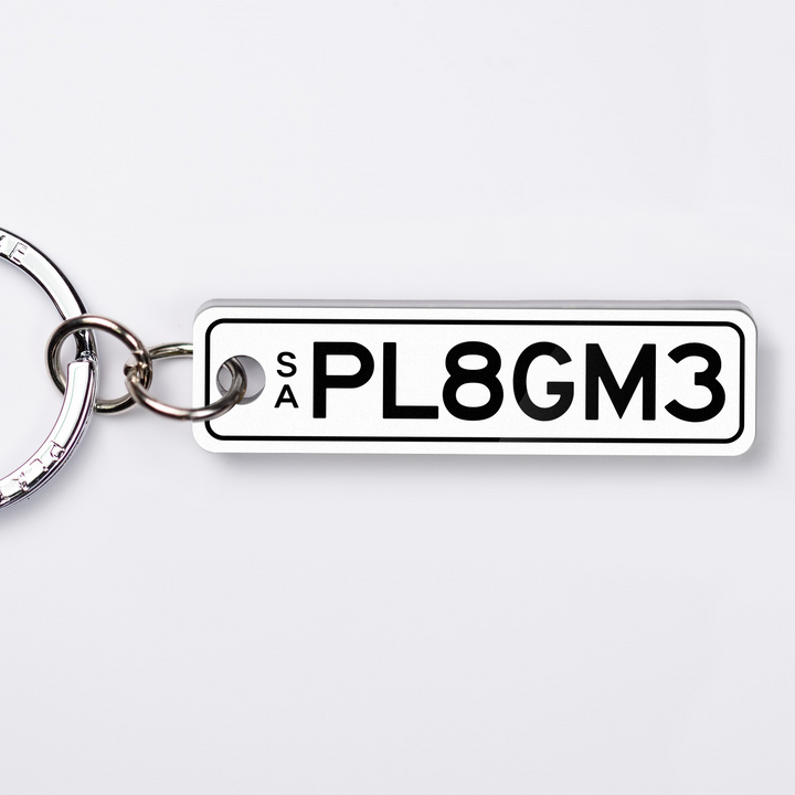 SA Premium Licence Plate Custom Keychain
