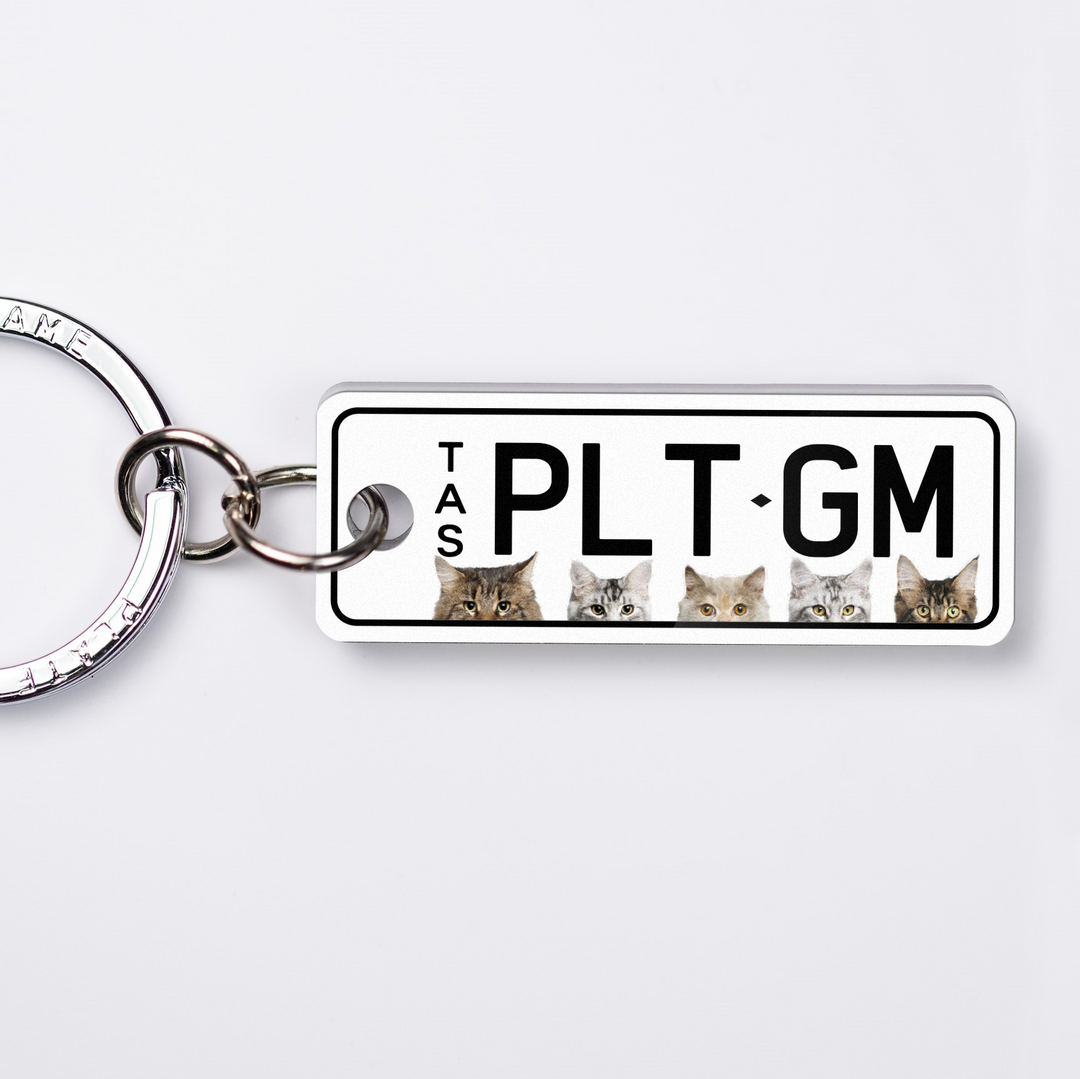 TAS Animals Licence Plate Custom Keychain