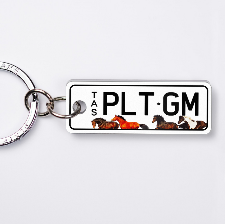 TAS Animals Licence Plate Custom Keychain
