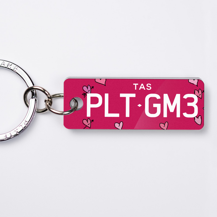 TAS Chic Licence Plate Custom Keychain