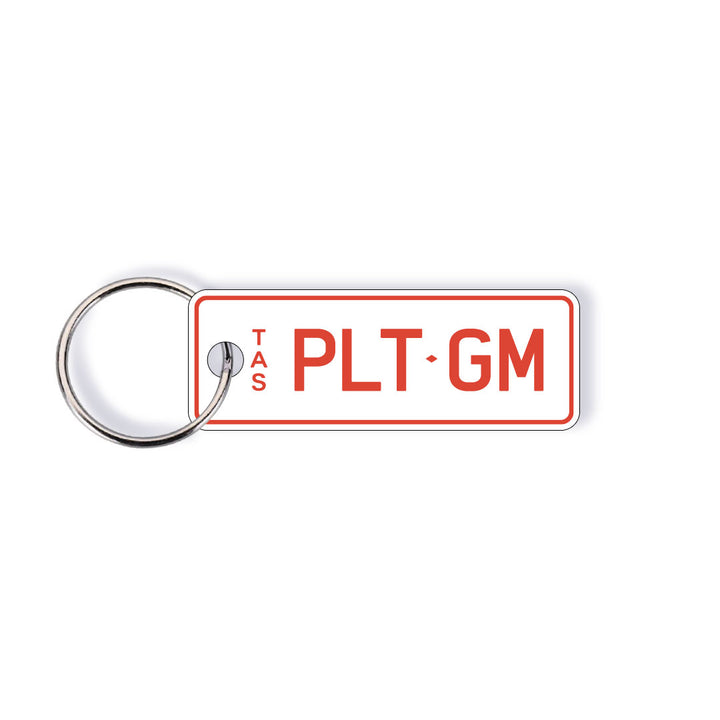 TAS Colour Licence Plate Custom Keychain