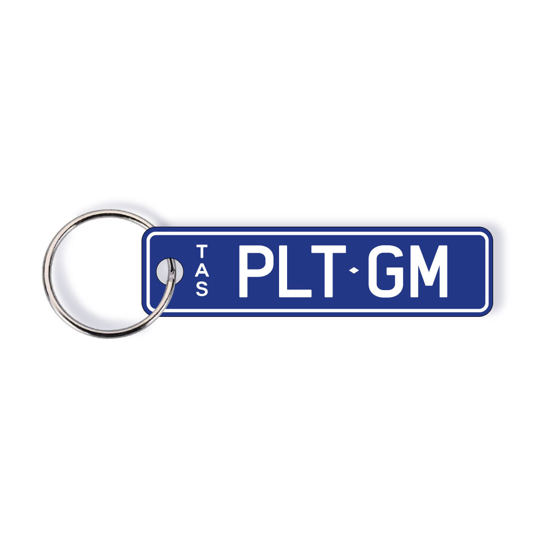 TAS Colour Licence Plate Custom Keychain