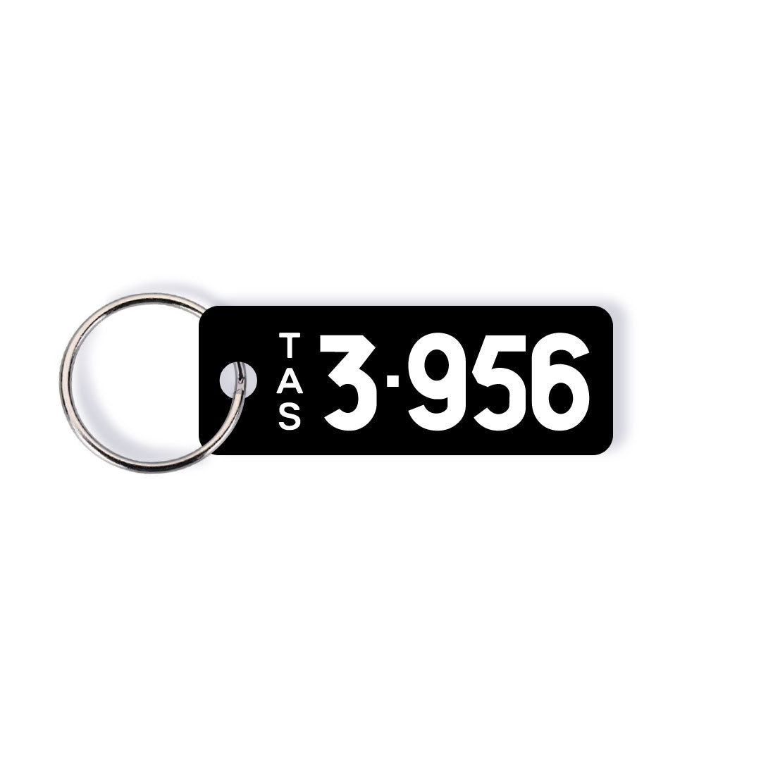 TAS Heritage (Numeric) Licence Plate Custom Keychain