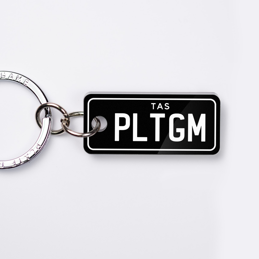 TAS Motorbike Licence Plate Custom Keychain