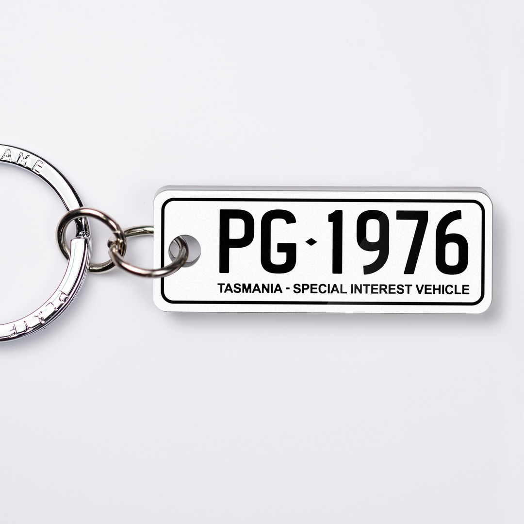 TAS Special Interest Licence Plate Custom Keychain
