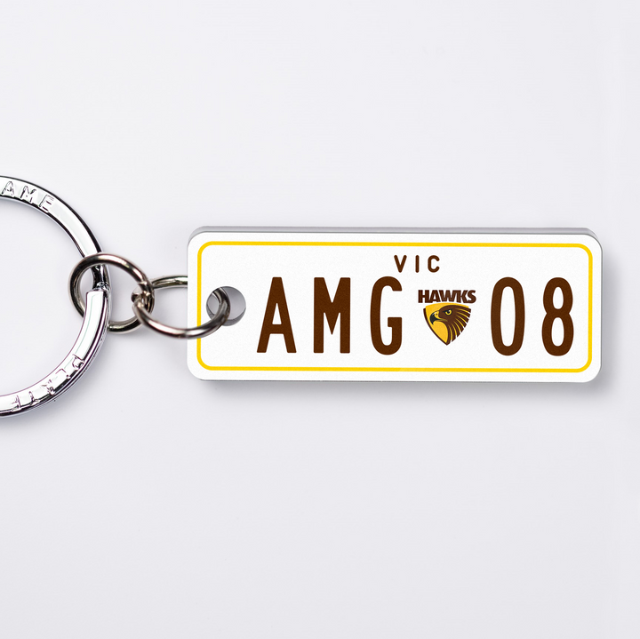 VIC AFL Premium Licence Plate Custom Keychain 🏉