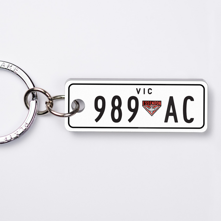 VIC AFL Premium Licence Plate Custom Keychain 🏉