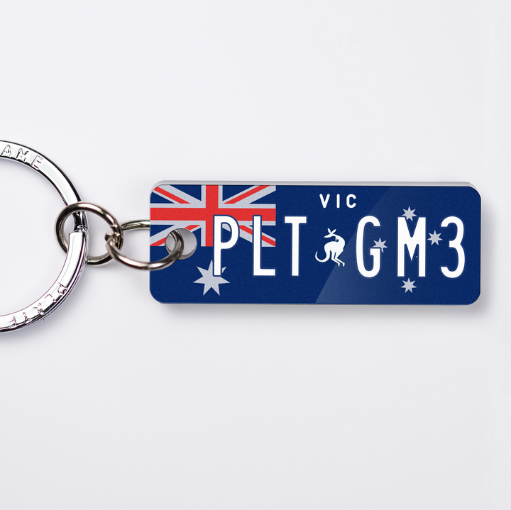 VIC Aussie Licence Plate Custom Keychain