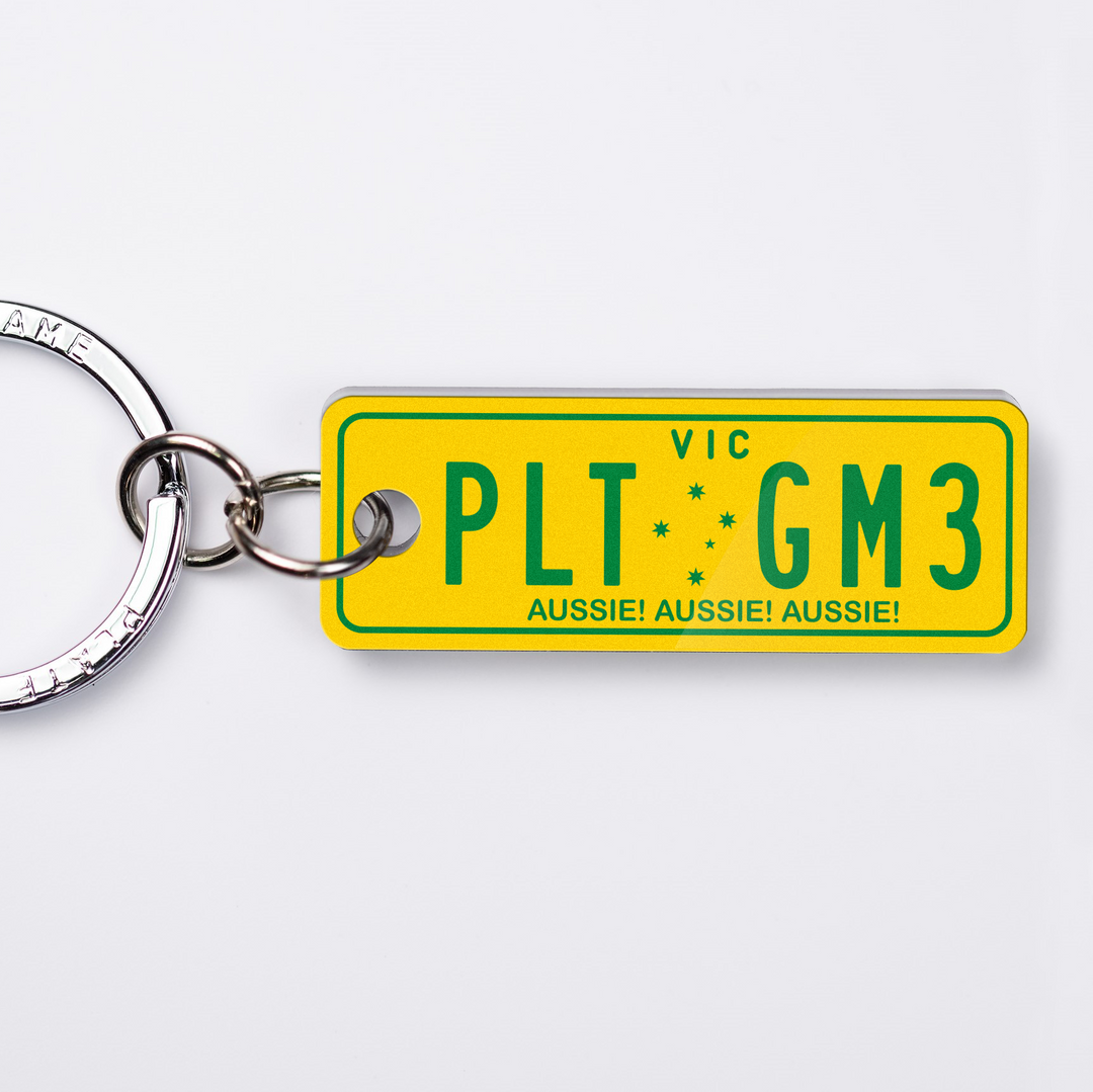 VIC Aussie Licence Plate Custom Keychain