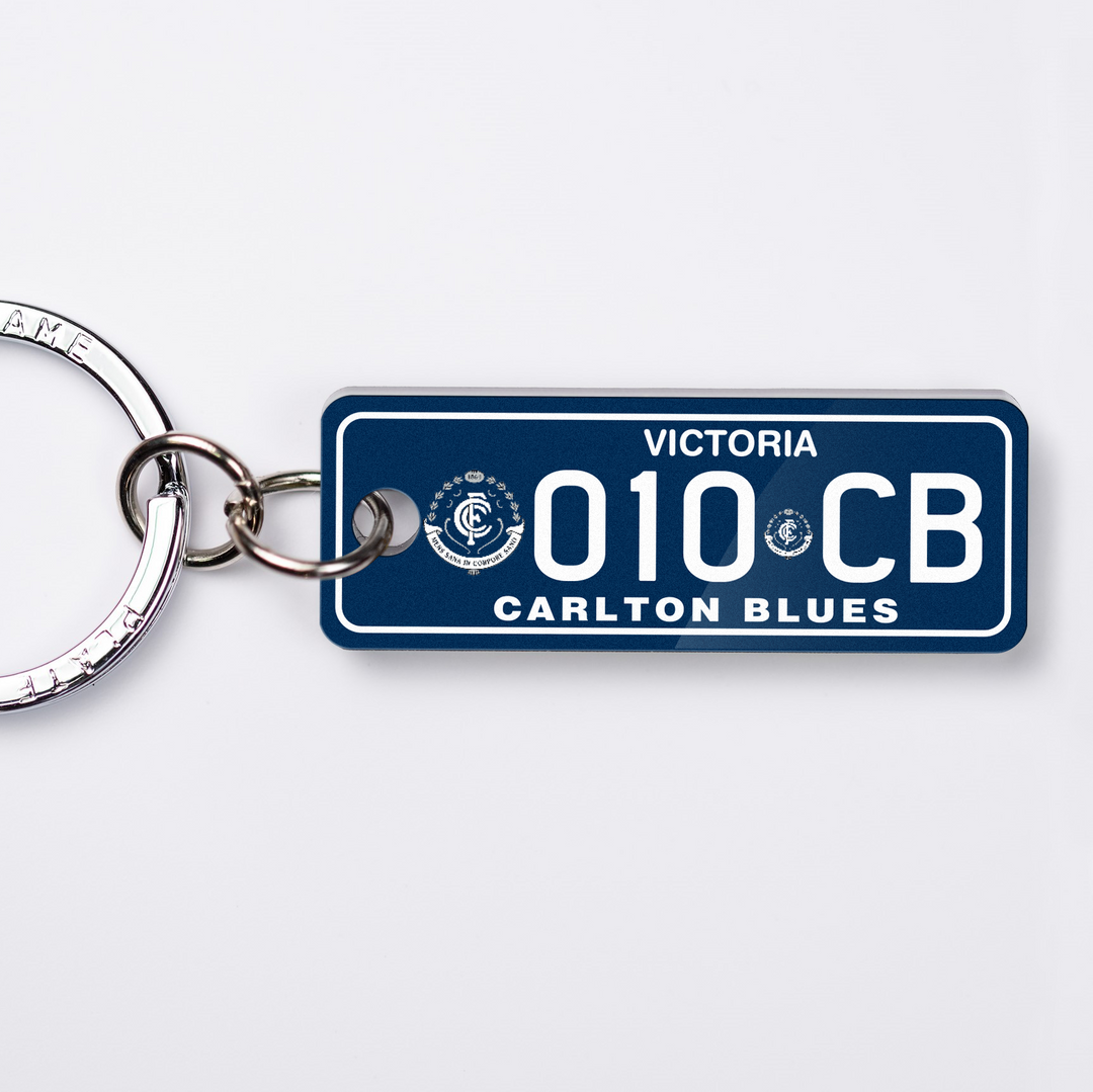 VIC AFL Upgrade Licence Plate Custom Keychain 🏉