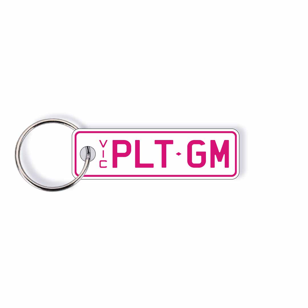 VIC Classic Licence Plate Custom Keychain