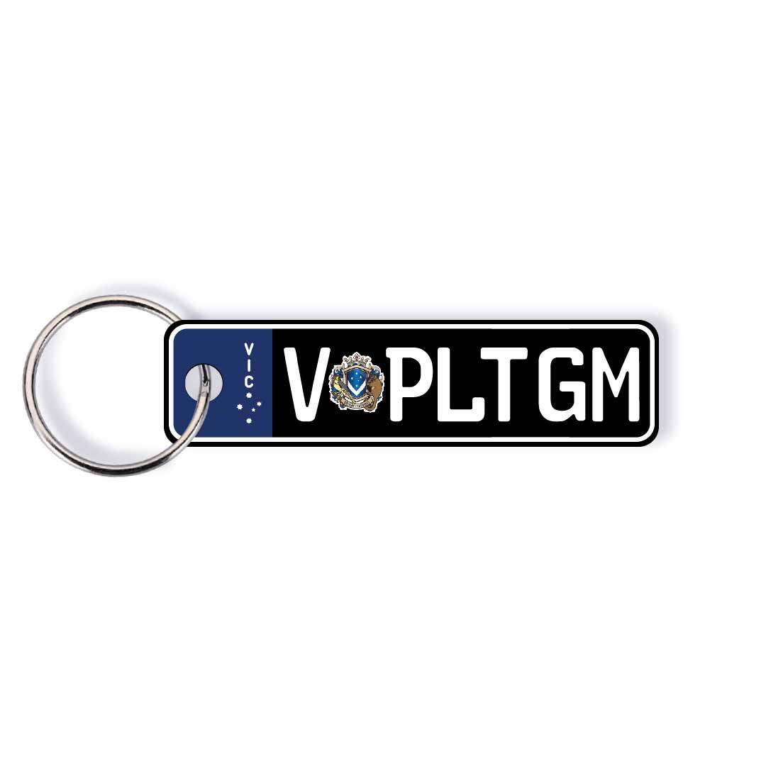 VIC Euro Licence Plate Custom Keychain 🇪🇺