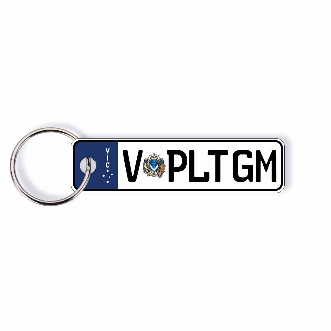 VIC Euro Licence Plate Custom Keychain 🇪🇺