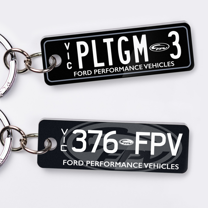 VIC Ford FPV Licence Plate Custom Keychain