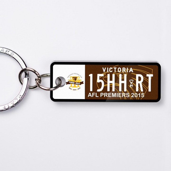 VIC AFL Premiership Licence Plate Custom Keychain 🏉