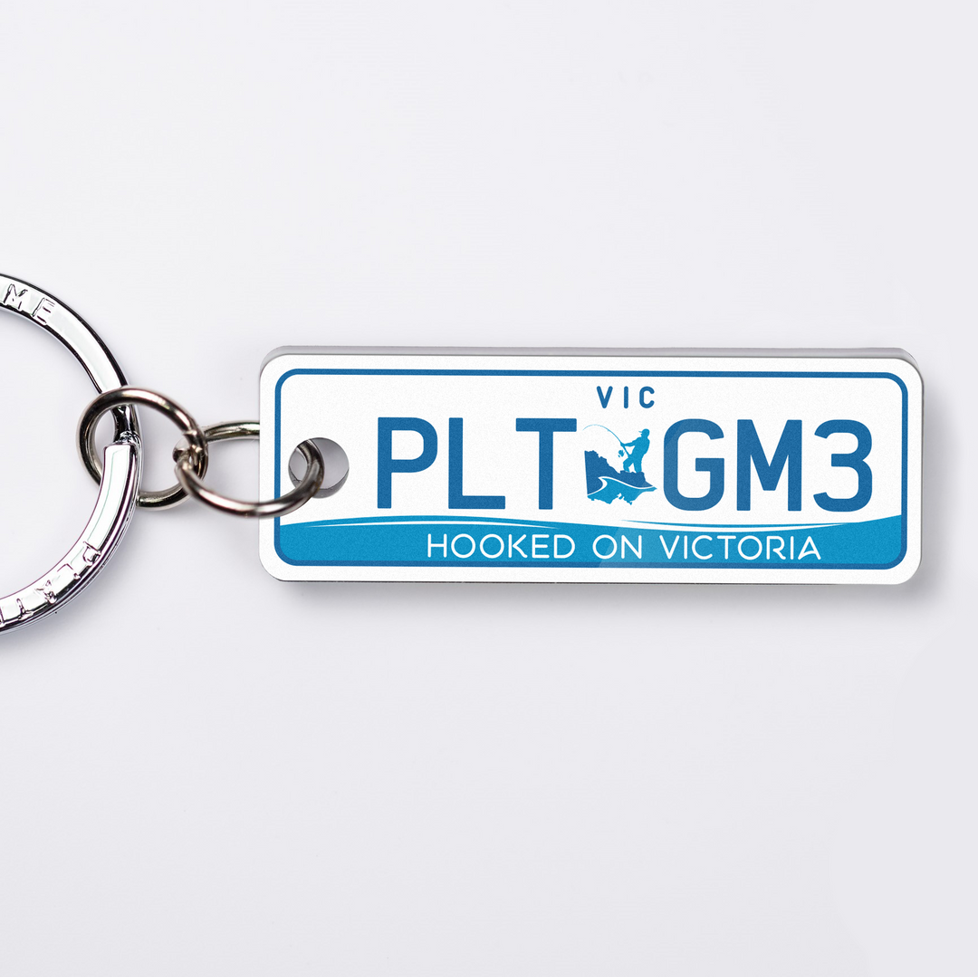 VIC Fishing Licence Plate Custom Keychain