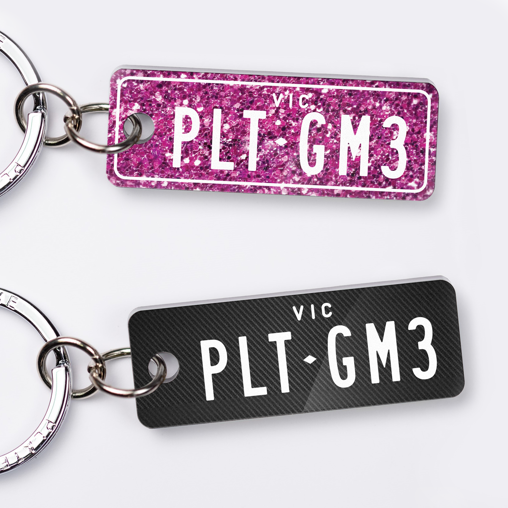 VIC Style Licence Plate Custom Keychain