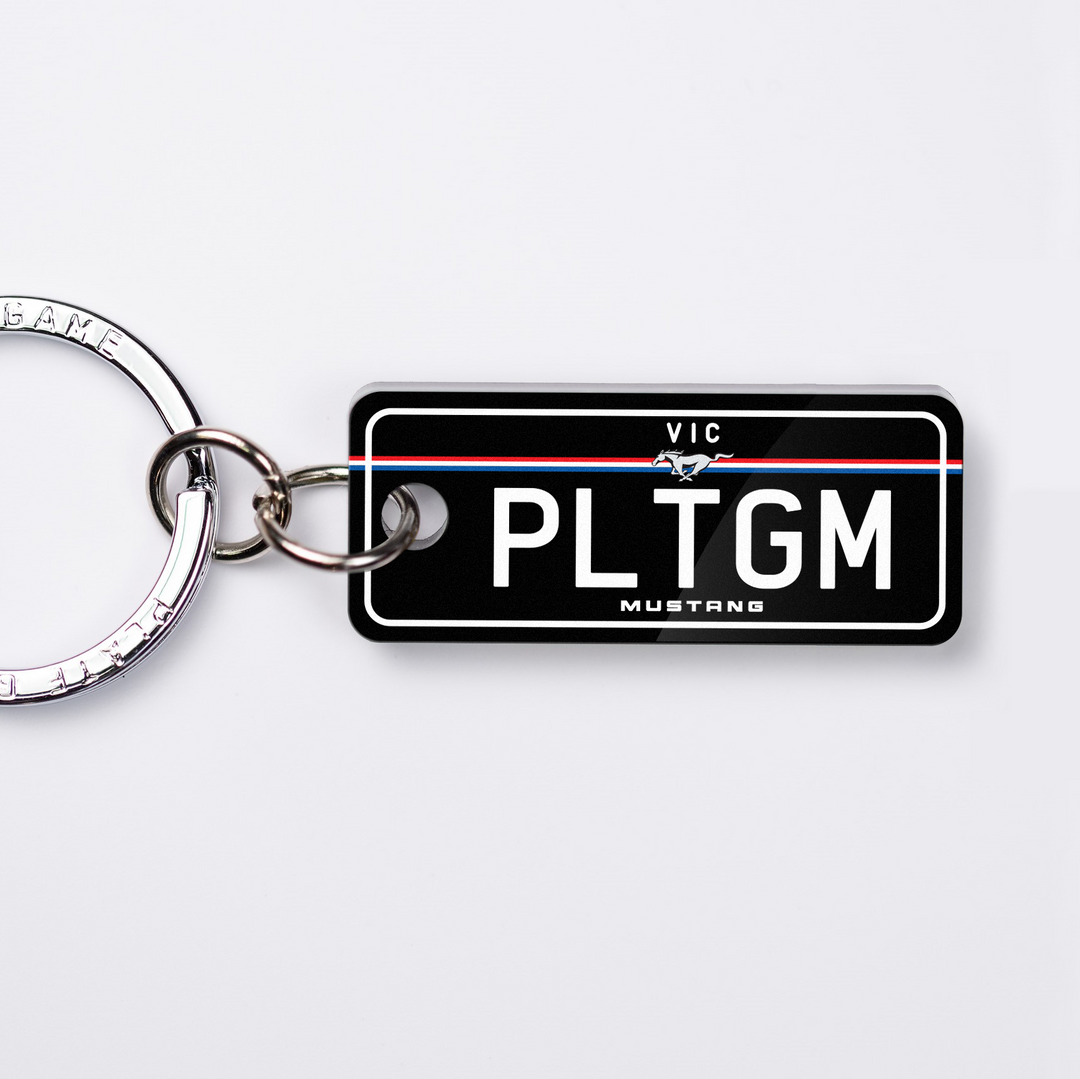 VIC Mustang Licence Plate Custom Keychain 🇺🇸