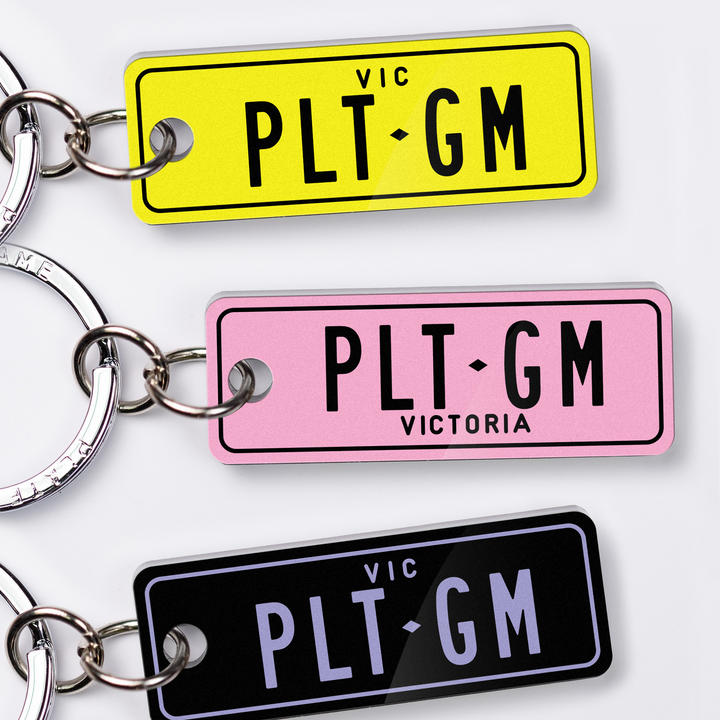 VIC Classic Licence Plate Custom Keychain