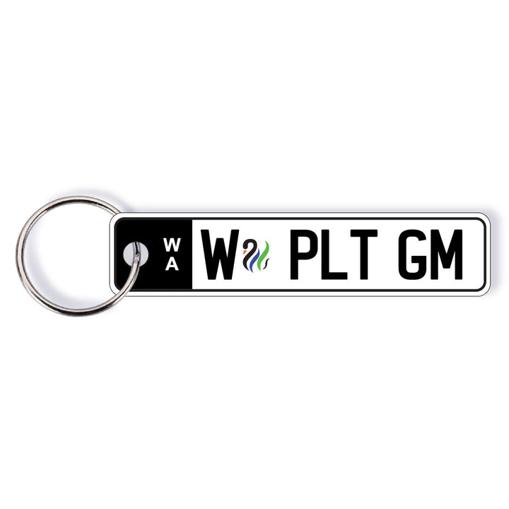 WA Euro Licence Plate Custom Keychain