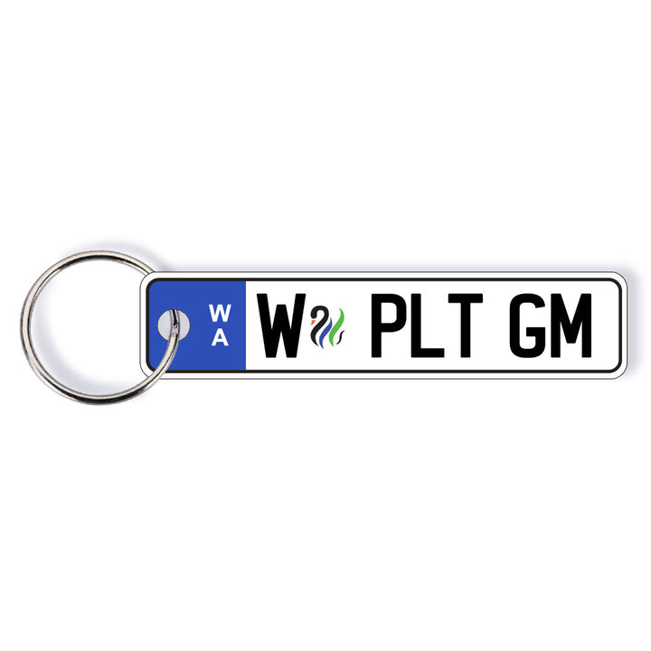 WA Euro Licence Plate Custom Keychain