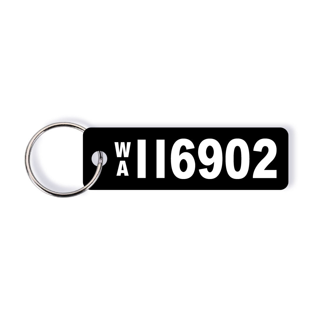 WA Heritage (Numeric) Licence Plate Custom Keychain 🕹️