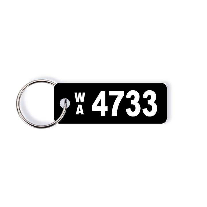 WA Heritage (Numeric) Licence Plate Custom Keychain 🕹️
