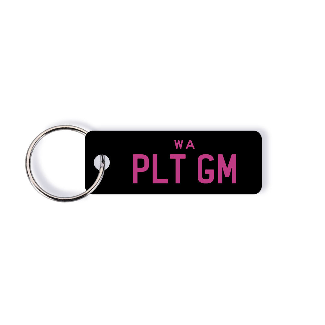 WA Intense Licence Plate Custom Keychain