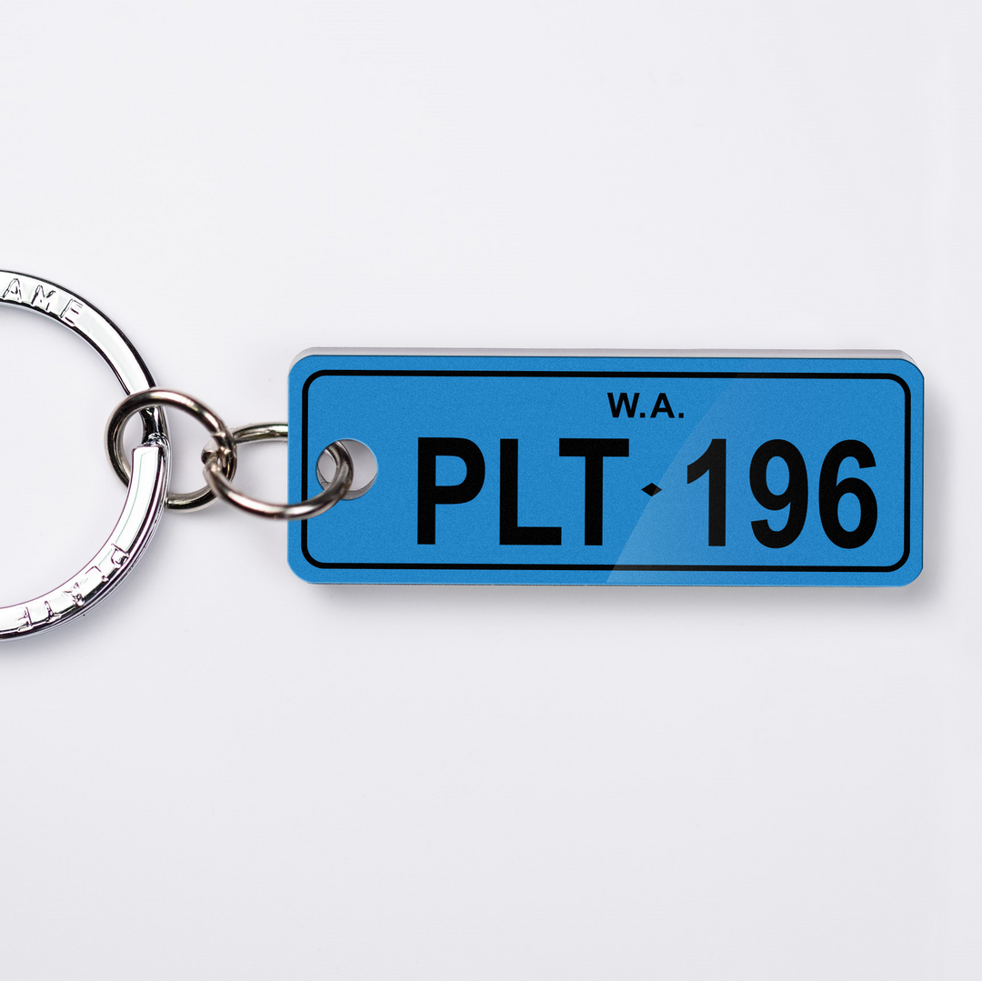 WA Personalised Licence Plate Custom Keychain