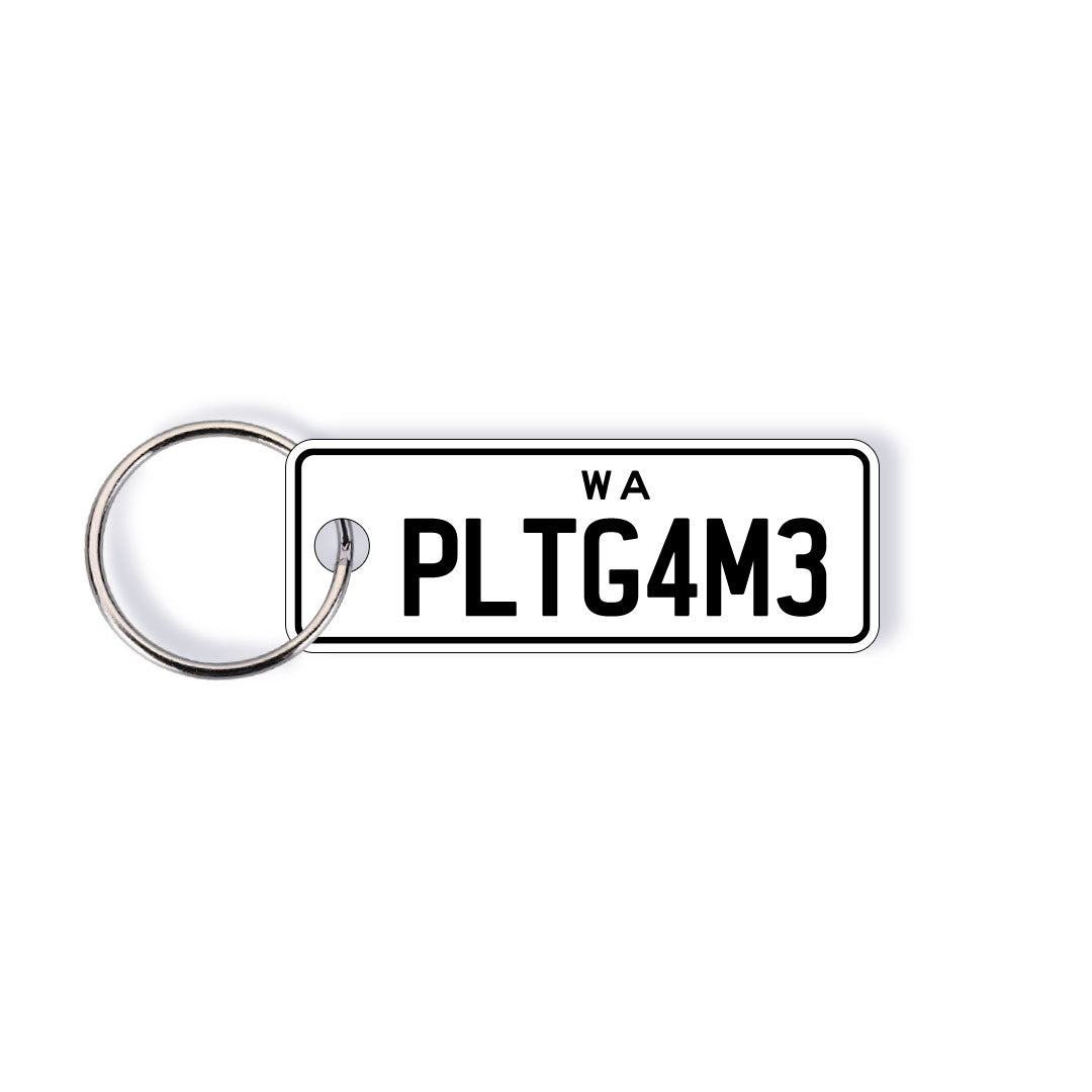 WA Prestige Licence Plate Custom Keychain